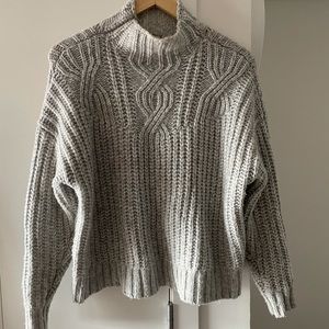Grey Knit Aerie Sweater